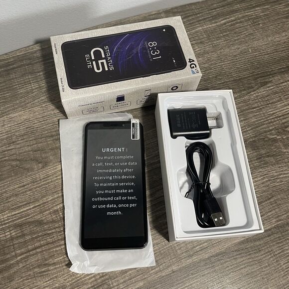 Stratus C5 Elite Cloud Mobile 4G 16GB Black Smartphone -New Open Box. - Picture 3 of 6